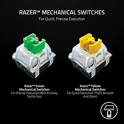 Ръчна детска клавиатура Razer BlackWidow V3 Mini HyperSpeed 65% Безжична: Безжична технология HyperSpeed -Зелени механични