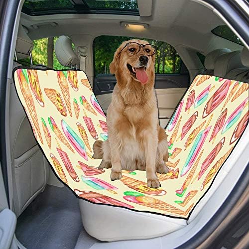 ENEVOTX Калъф За седалка кучета Индивидуален Дизайн на Фон Стил Цветя Печат Седалките на колата за Кучета Водоустойчив
