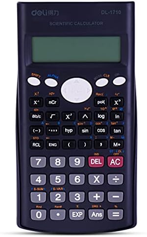 Компютърен калкулатор Научна функции Deli с двухстрочным дисплей, Многофункционална Калкулатор гимназия и университет