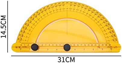 UOEIDOSB Транспортир и Угломер Дървообработващи Инструмент за Измерване от 0 ° до 180 ° Дървообработваща Ъглова Линия